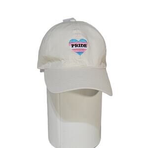 David and Young 'Pride" Heart Off-White Hat, NWT